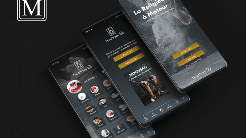 Identité Visuelle, Conception logo, Interface application mobile par VANCKH Studio.