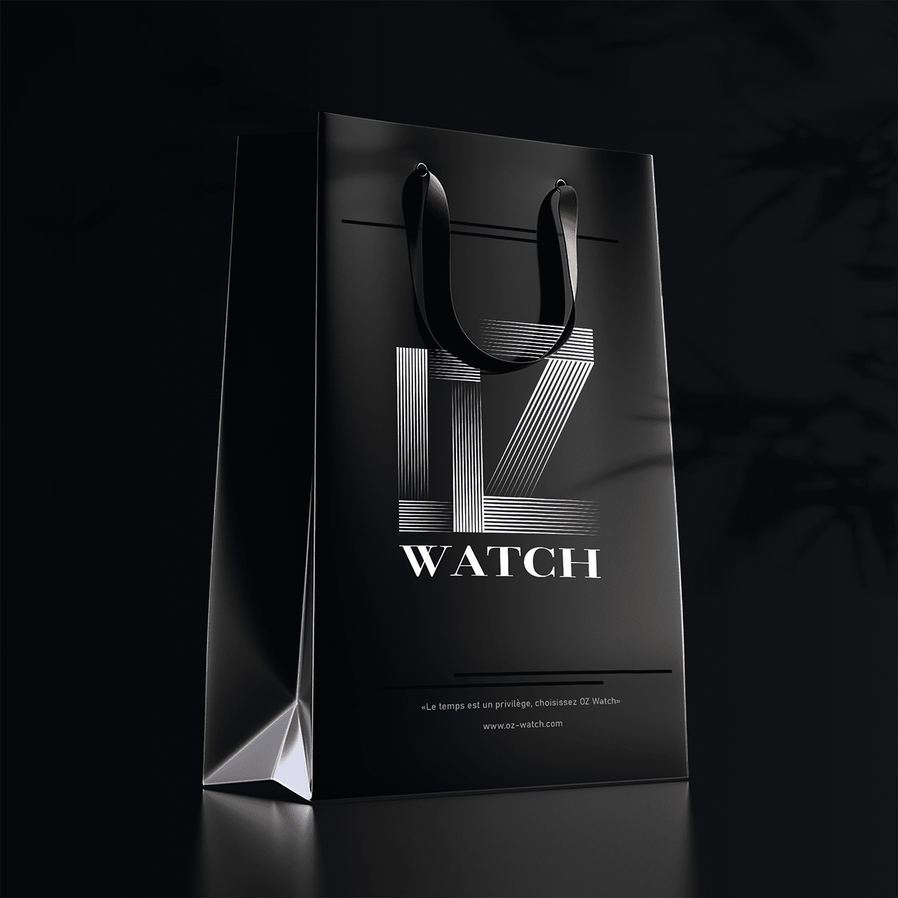 Exploration d'Identité Visuelle, conception de la typographie et du logo réalisé pour le projet OZ Watch par VANCKH Studio, Visual Designer à Bordeaux.