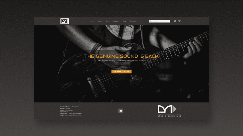 Site E-commerce pour l'international et Identité de Marque pour DMSS Audio par VANCKH Studio - Visual Designer à Bordeaux