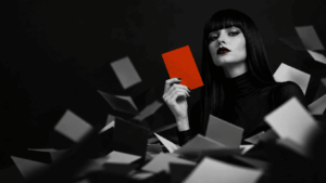 Portrait femme qui fait de la stratégie de contenu
